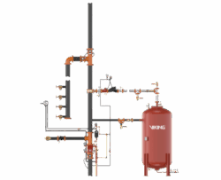 Wet Pipe Foam/Water System Supplied by Bladder Tank